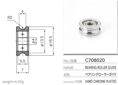 ベアリングローラーガイド C708020